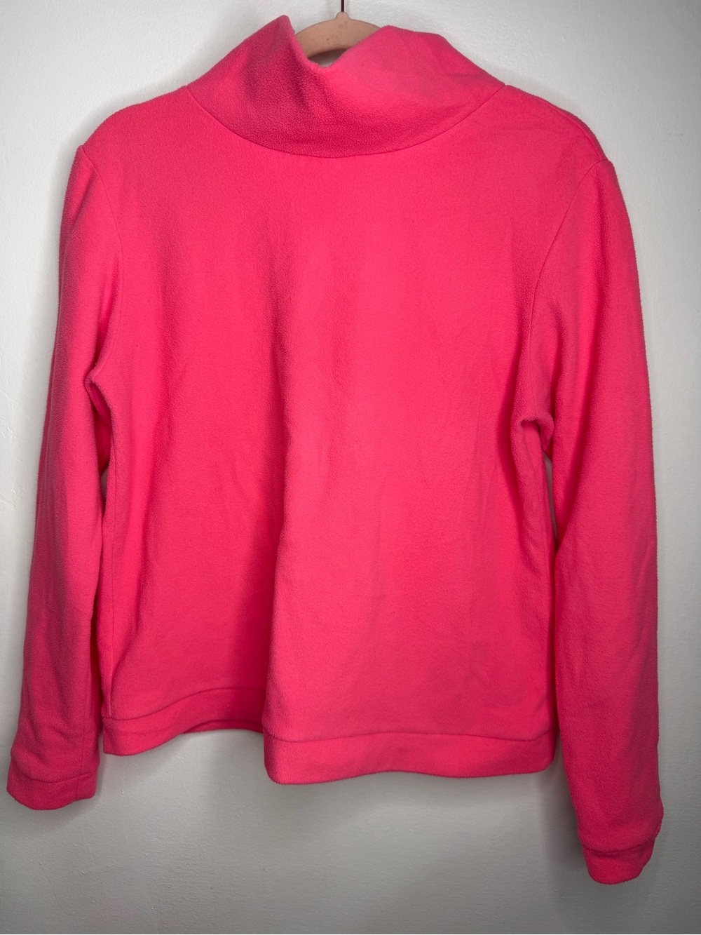DUDLEY STEPHENS PARK SLOPE TURTLENECK SWEATER IN NEON PINK - Picture 2 of 7